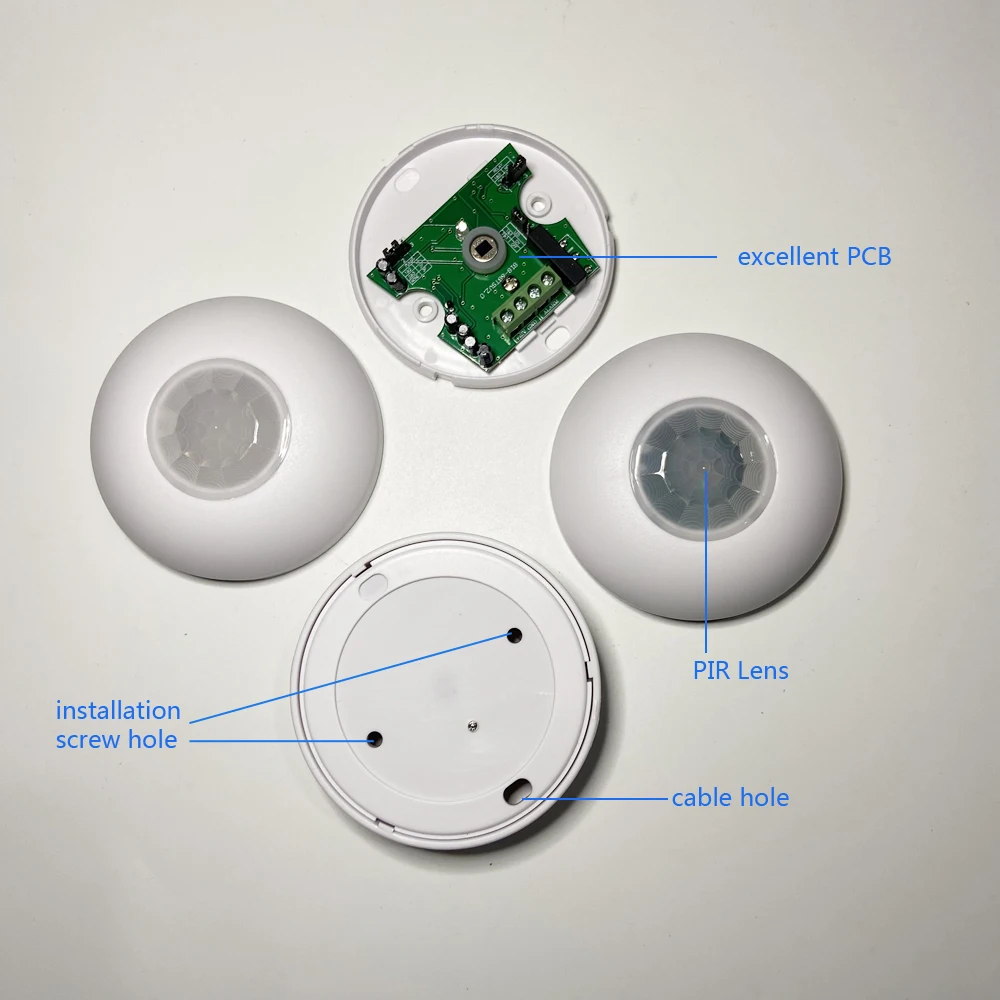 Motion Sensor Pir Wired - İç Mekan 360 ° Tavan Tipi