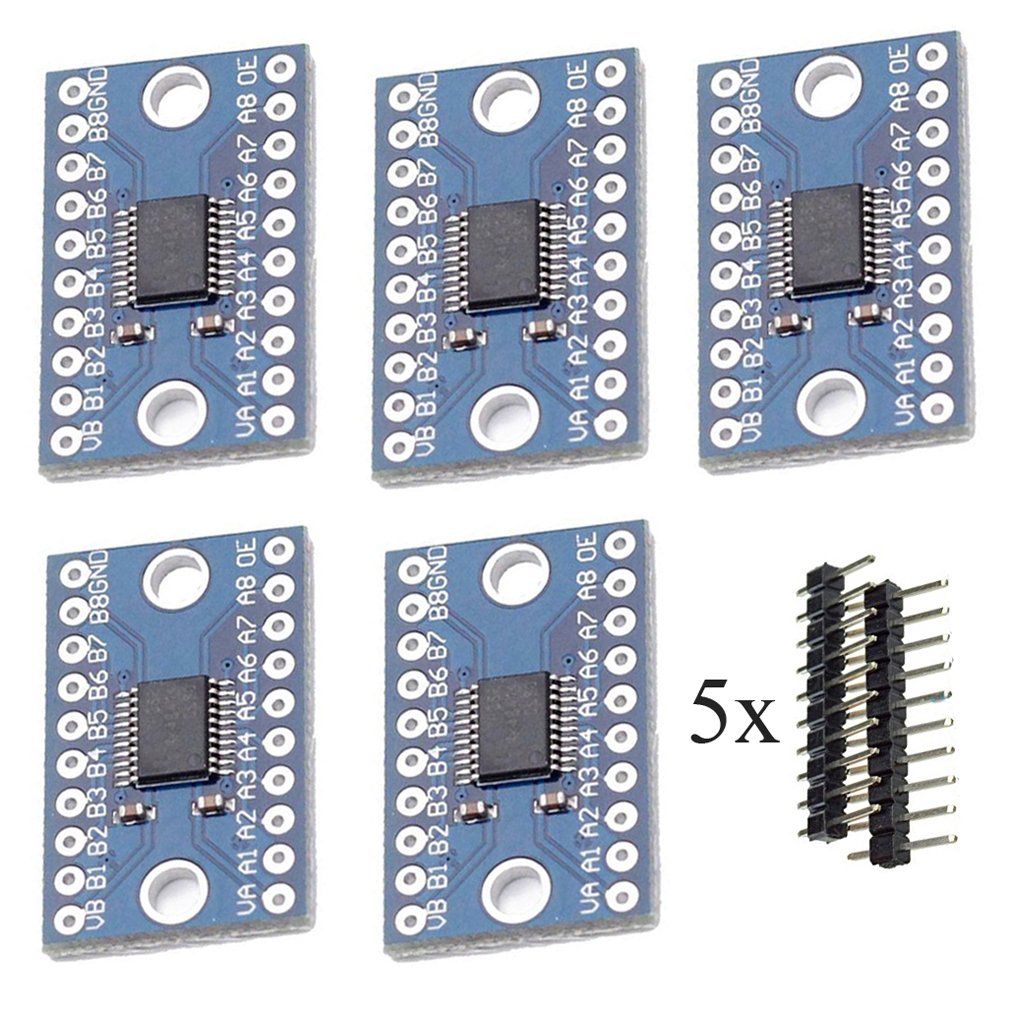 Level Shifter 3.3V - 5 adet TXS0108E 8 Kanallı Lojik