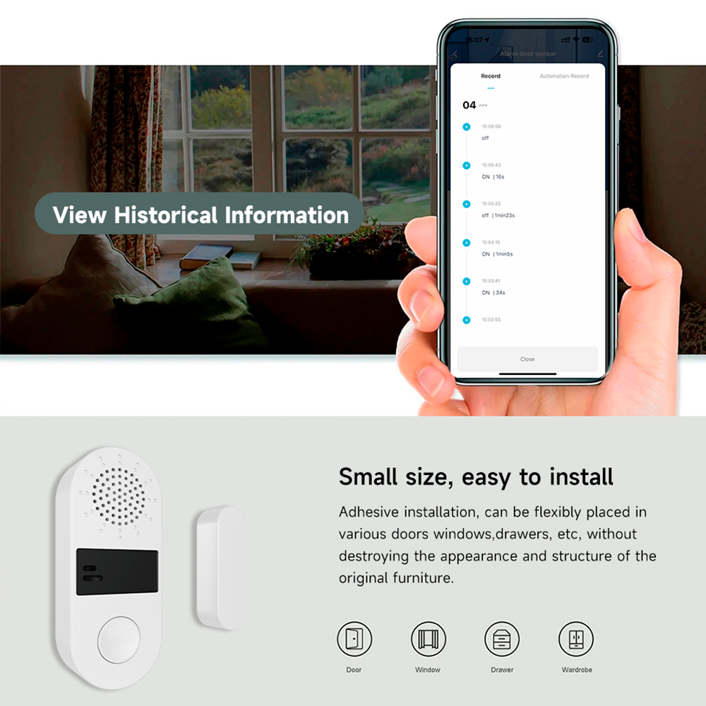 Tuya Zigbee Kablosuz Kapı Penc - Home Automation Ideas incelemesi ve fiyatı