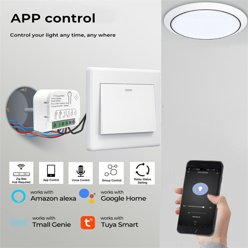 1/2 kanallar 10A Tuya ZigBee a - Home Automation Ideas incelemesi ve fiyatı