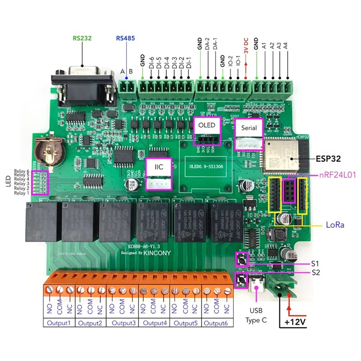 KC868-A6 Geliştirme Kartı, MQT - Smart Home Automation Diy incelemesi ve fiyatı