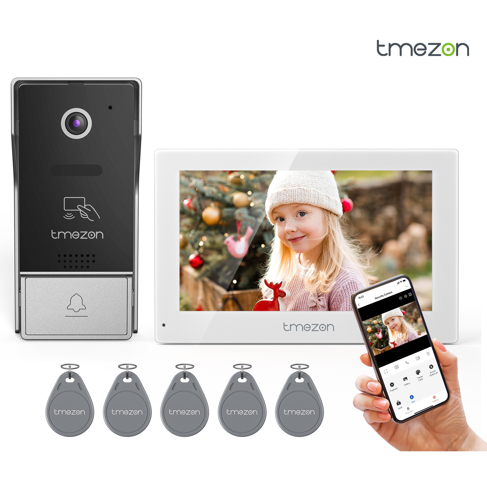 7 inç Tuya 1080P kablosuz Wifi - Smart Doorbell Wired incelemesi ve fiyatı