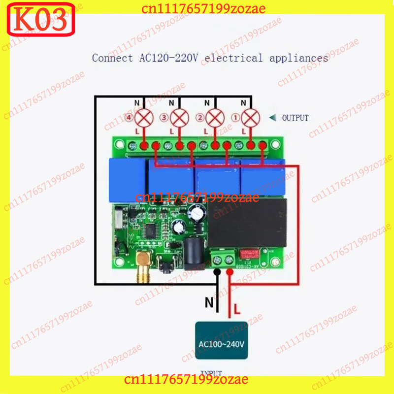 DC12‑36V 4CH Röle Alıcı Modülü - 433Mhz Receiver Module incelemesi ve fiyatı